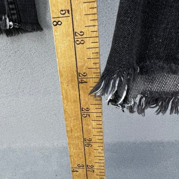 Free People Jeans Women's 27 (4) Black Classic Skinny Raw Hem Preppy Normcore - Picture 13 of 14